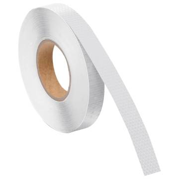 Reflective Tape White 2.5cm x 50m PVC for High Visibility