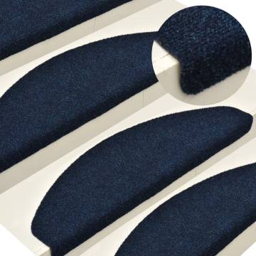 Self-Adhesive Stair Mats - Slip Resistant & Washable - 5 pcs Navy