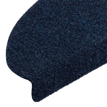 Self-Adhesive Stair Mats - Slip Resistant & Washable - 5 pcs Navy