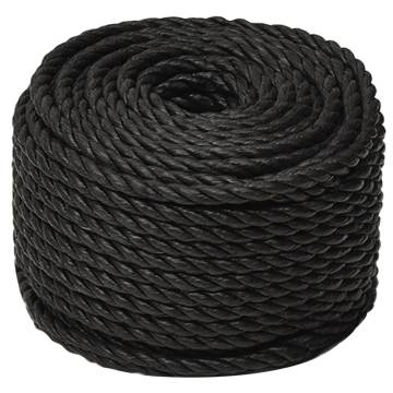 Durable Black Work Rope 24mm x 100m | Polypropylene Utility Rope