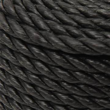 Durable Black Work Rope 24mm x 100m | Polypropylene Utility Rope