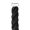 Durable Black Work Rope 24mm x 100m | Polypropylene Utility Rope