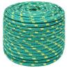 Boat Rope Green 14mm 100m - Durable Polypropylene