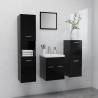  Bathroom Furniture Set Black Engineered Wood Colour black Size 41 x 38.5 x 46 cm Number of 1 Number of Pieces 