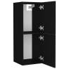 Stylish Bathroom Furniture Set in Black Engineered Wood