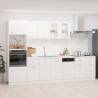  7 Piece Kitchen Cabinet Set High Gloss White Engineered Wood Colour high gloss white Quantity in Package 1 Number of 7 