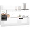 7 Piece High Gloss White Kitchen Cabinet Set | Hipomarket