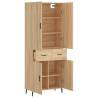 Stylish Highboard Sonoma Oak - 69.5x34x180 cm | Hipo Market