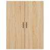 Stylish Highboard Sonoma Oak - 69.5x34x180 cm | Hipo Market