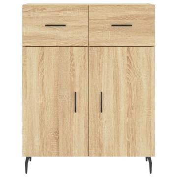 Stylish Highboard Sonoma Oak - 69.5x34x180 cm | Hipo Market