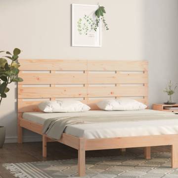 Stylish Solid Wood Pine Headboard 140x3x80 cm for Your Bedroom