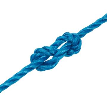 Durable Blue Work Rope 8mm x 50m - Polypropylene Quality