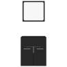 2 Piece Bathroom Furniture Set - Stylish Black Design