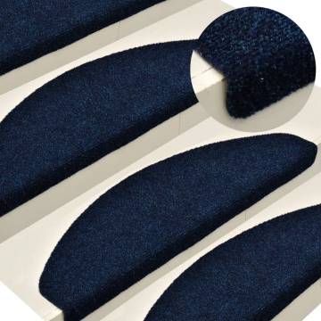 Self-Adhesive Stair Mats - 5 pcs Navy | Hipomarket