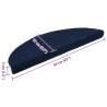 Self-Adhesive Stair Mats - 5 pcs Navy | Hipomarket