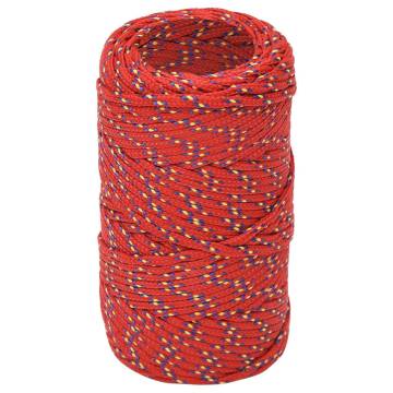 Boat Rope Red 2mm 500m Polypropylene | Durable & Versatile