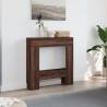 Brown Oak Fireplace Surround - 81x18x82 cm | HipoMarket UK