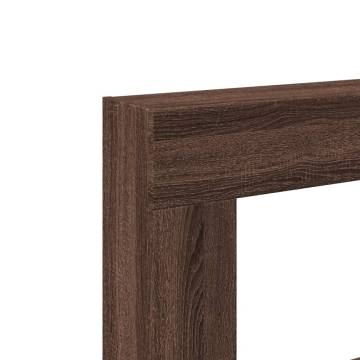 Brown Oak Fireplace Surround - 81x18x82 cm | HipoMarket UK