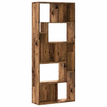 Stylish Old Wood Bookcase 67x24x161 cm - Engineered Wood