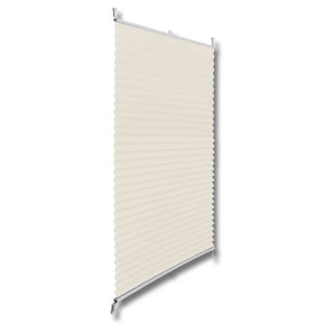 Plisse Blind 90x200cm Creme - Modern Window Treatment