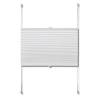 Plisse Blind 80x125cm White Pleated Blind - Stylish & Adjustable