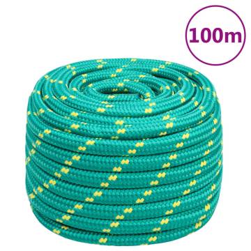 Boat Rope Green 20mm 100m Polypropylene - Durable & Versatile