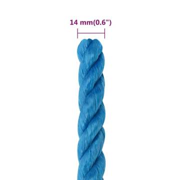 Work Rope Blue 14mm 50m Polypropylene - Durable & Versatile