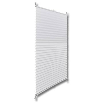 Plisse Blind 70x125cm White Pleated Blind - Elegant Protection