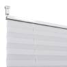 Plisse Blind 70x125cm White Pleated Blind - Elegant Protection