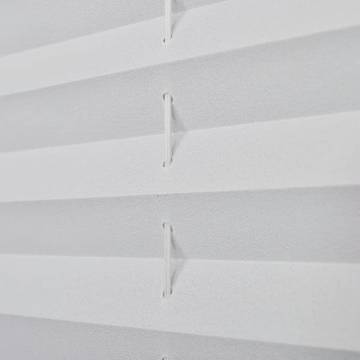 Plisse Blind 70x125cm White Pleated Blind - Elegant Protection