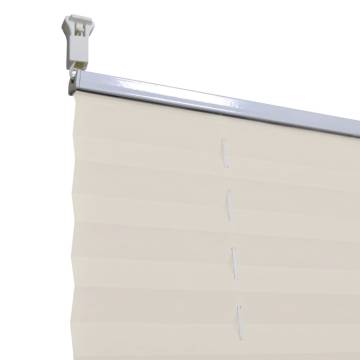 Plisse Blind 40x200cm in Creme - Stylish & Functional