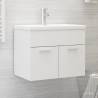  Sink Cabinet White 60x38.5x46 cm Engineered Wood Colour white Size 60 x 38.5 x 46 cm Number of 1 Number of Pieces 