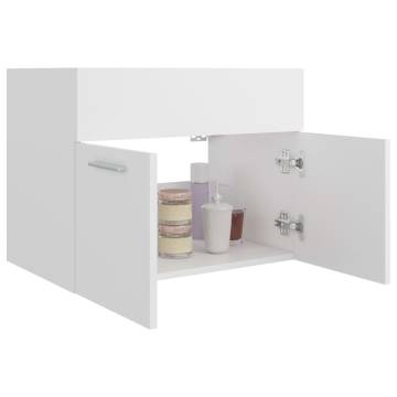 Sink Cabinet White 60x38.5x46 cm - Stylish Bathroom Storage