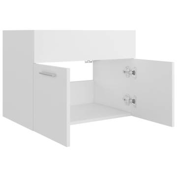 Sink Cabinet White 60x38.5x46 cm - Stylish Bathroom Storage