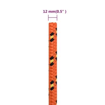 Boat Rope Orange 12 mm 25 m Polypropylene - Durable & Versatile