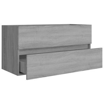 Sink Cabinet Grey Sonoma - Stylish Bathroom Storage 90x38.5x45 cm