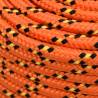 Durable Orange Boat Rope - 10mm x 50m Polypropylene