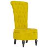 High Back Yellow Velvet Chair - Modern Comfort | HipoMarket