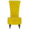 High Back Yellow Velvet Chair - Modern Comfort | HipoMarket