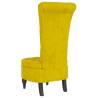 High Back Yellow Velvet Chair - Modern Comfort | HipoMarket