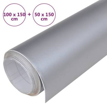 Car Films Matt Silver Set 2 pcs - Premium Quality PVC