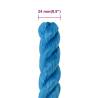 Work Rope Blue 24mm 100m Polypropylene - Durable & Versatile