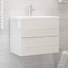  Sink Cabinet High Gloss White 60x38.5x48 cm Engineered Wood Colour high gloss white Size 60 x 38.5 x 48 cm Number of 1 Number of Pieces 