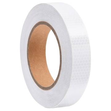 Reflective Tape White 2.5cm x 20m PVC - High Visibility Safety