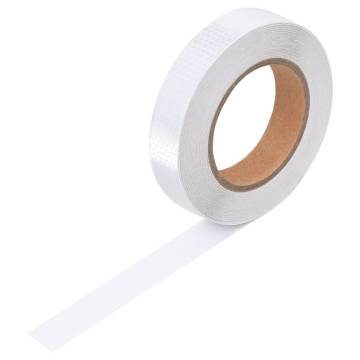 Reflective Tape White 2.5cm x 20m PVC - High Visibility Safety