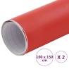 Car Films 2 pcs Matt Red - 100x150 cm for Customization