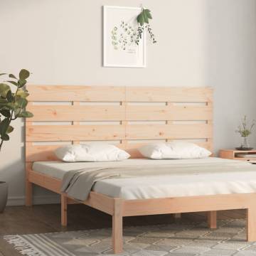 Stylish Solid Wood Pine Headboard - 200x3x80 cm