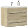  Sink Cabinet Sonoma Oak 60x38.5x48 cm Engineered Wood Colour sonoma oak Size 60 x 38.5 x 48 cm Number of 1 Number of Pieces 