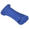 Boat Rope Blue 4mm 500m Polypropylene for Sailing & Boating