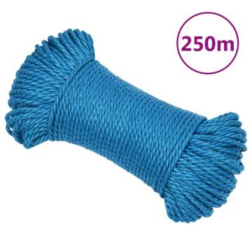 Work Rope Blue 8mm 250m Polypropylene - Durable & Versatile